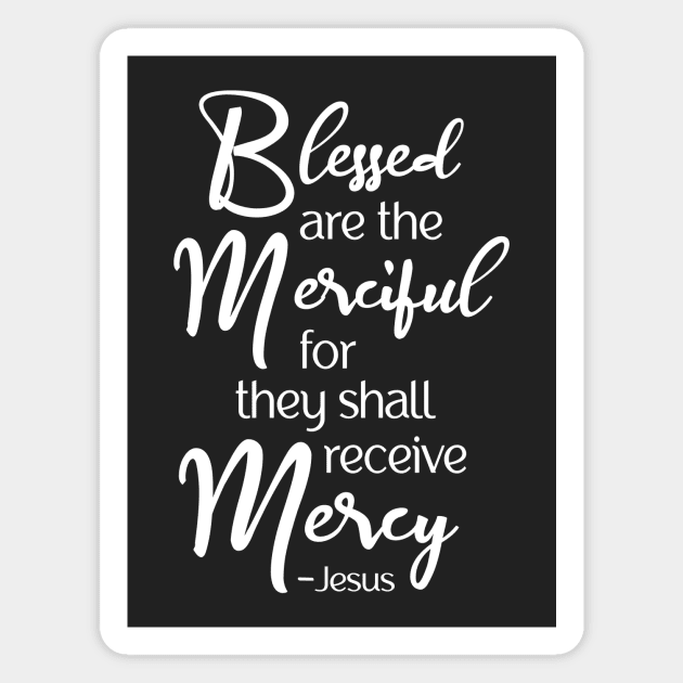 Blessed are the Merciful, Beatitude, Jesus Sermon Magnet by AlondraHanley